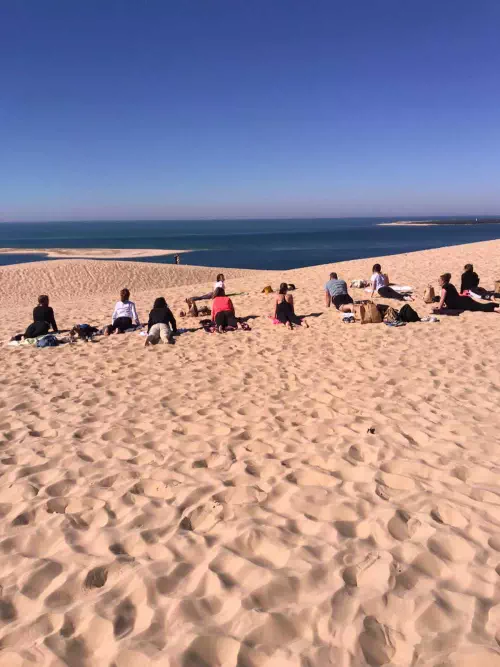 Intervention yoga durant un séminaire d'entreprise (dune du pilat - bordeaux)