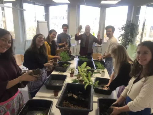 Atelier couronne de noël sur Paris