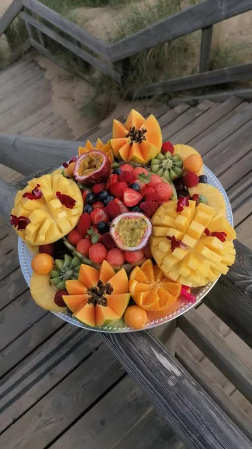 Plateau de fruits coupés