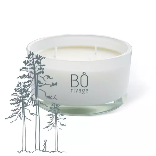 Bougie végétale parfumée 3 mèches 480g - 120h de combustion