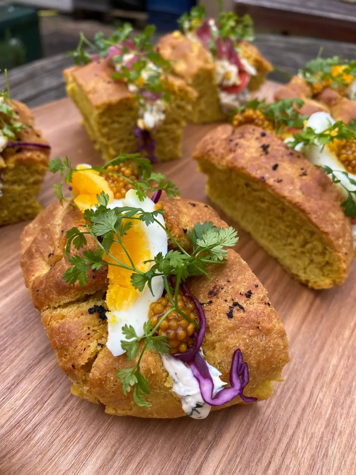 Mini-sandwich focaccia veggie