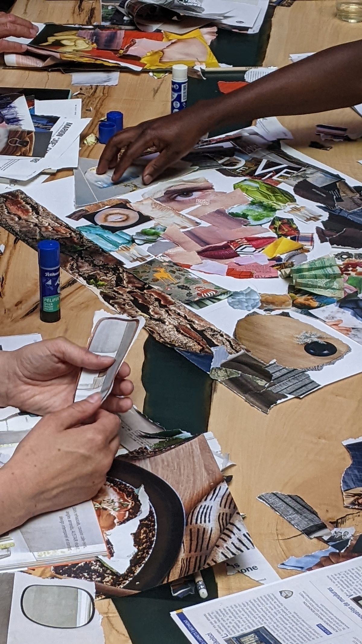 Atelier portraits en collage