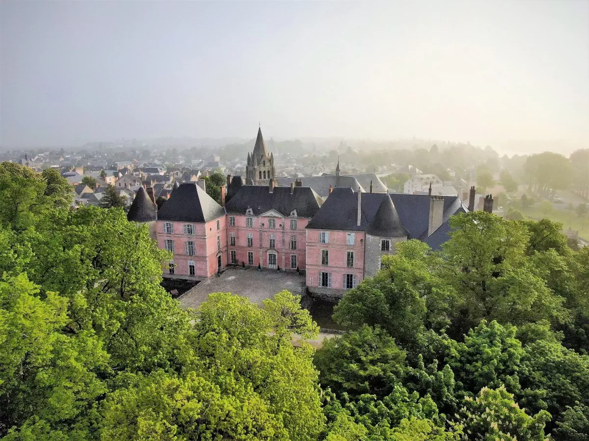 Vue du ciel du château