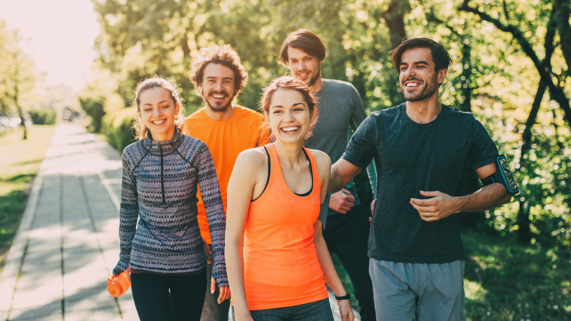 Balade entre collègues pendant un séminaire