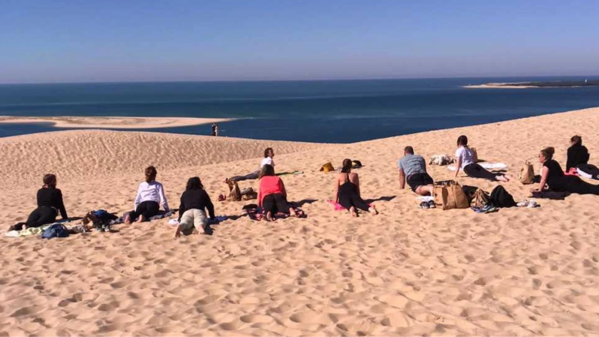 yoga à la plage