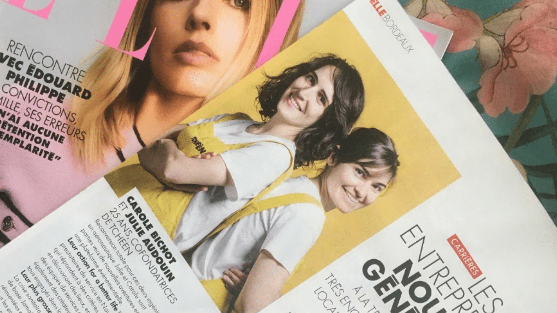 Article dans un magazine qui parle de Carole et Julie