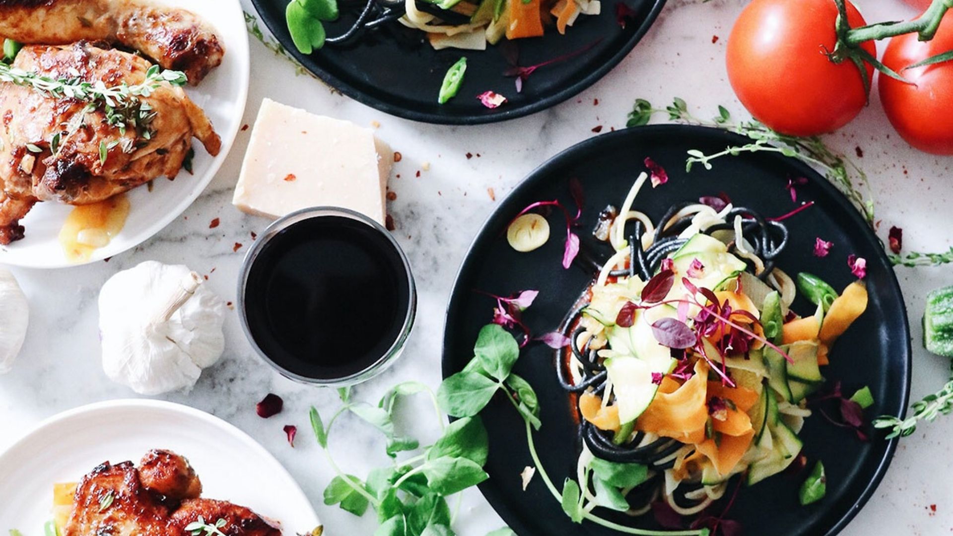 photo représentant un repas avec des légumes