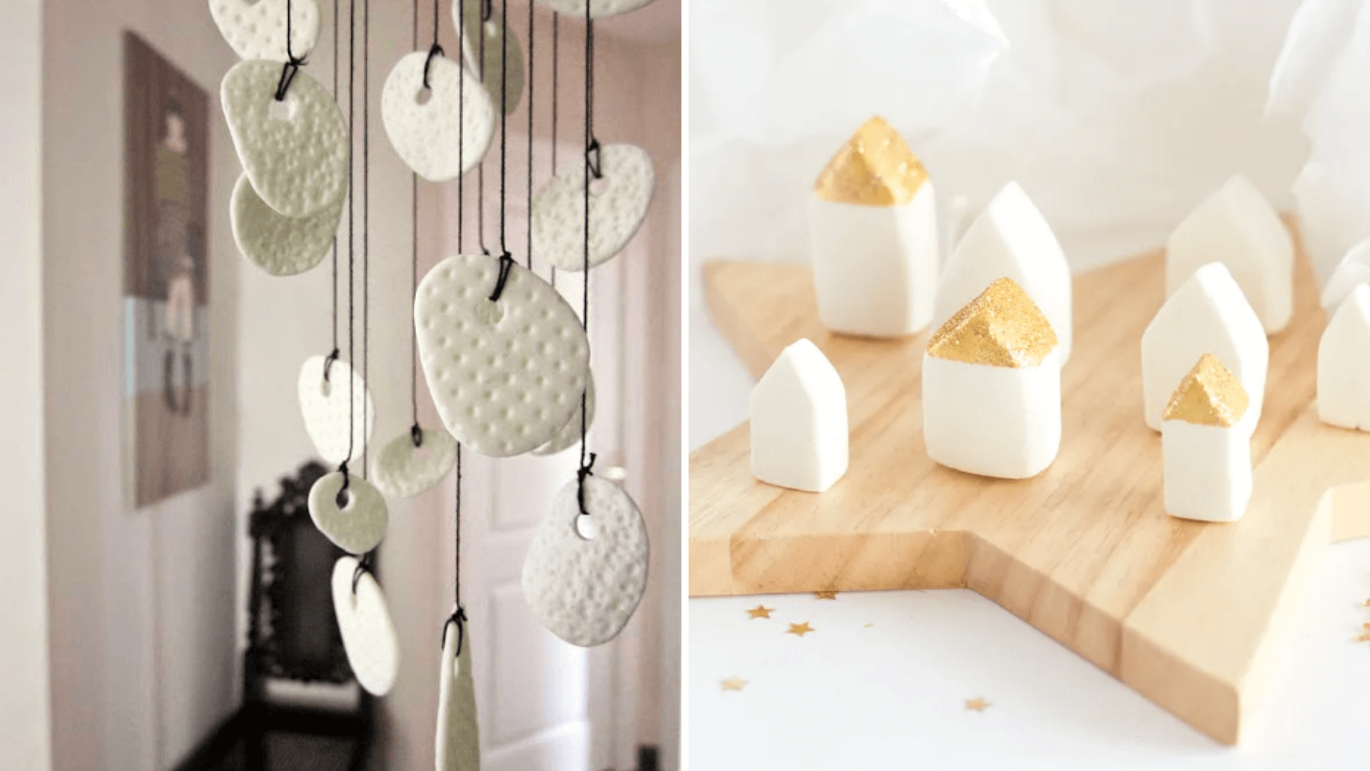 Décoration en céramique froide blanche