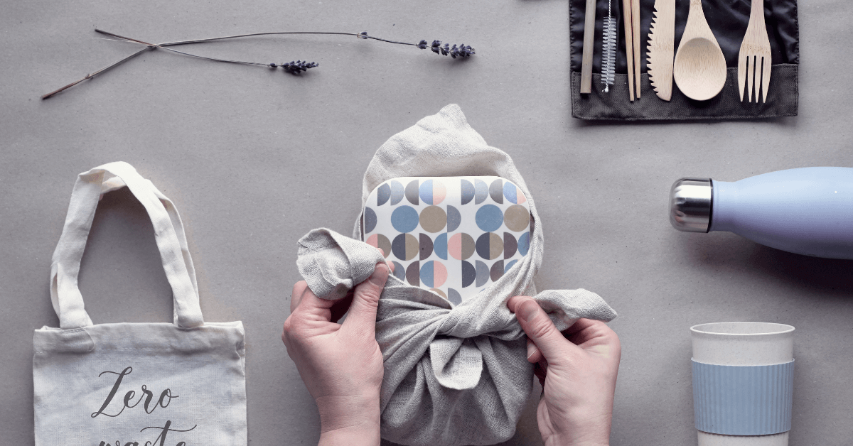 Kit zéro déchet (paille en métal, couverts et gourde)