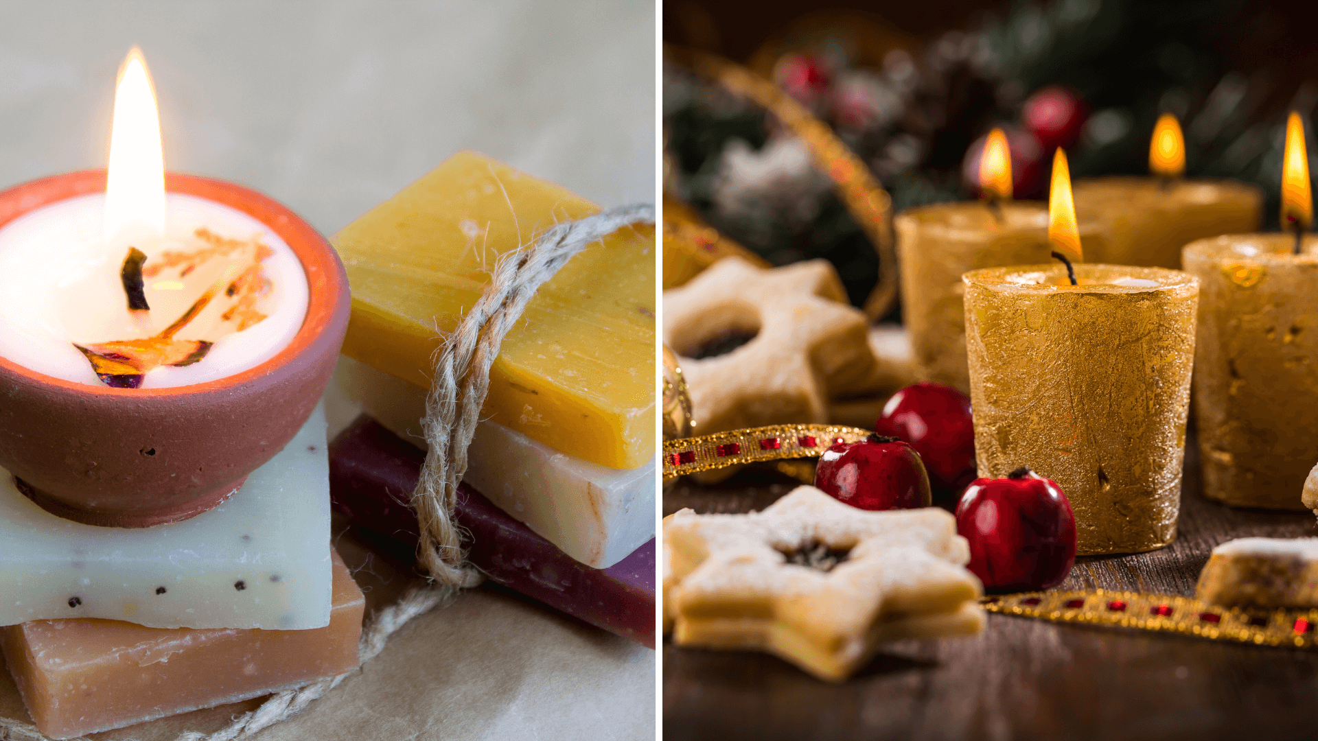 Bougies à la cire d'abeille