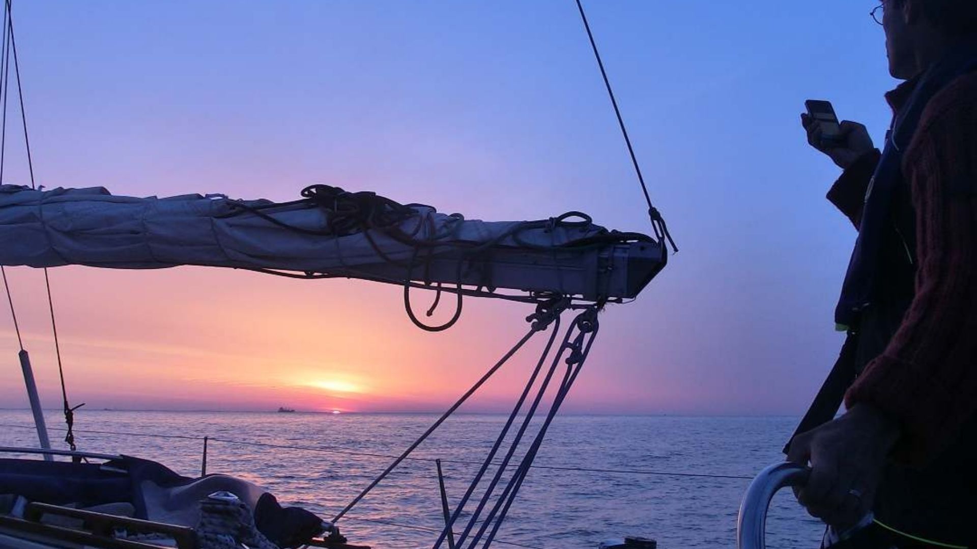 photo représentant un couché de soleil