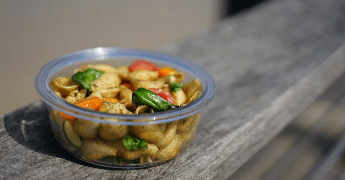 Plat consigné dans les box en verre Boxeaty