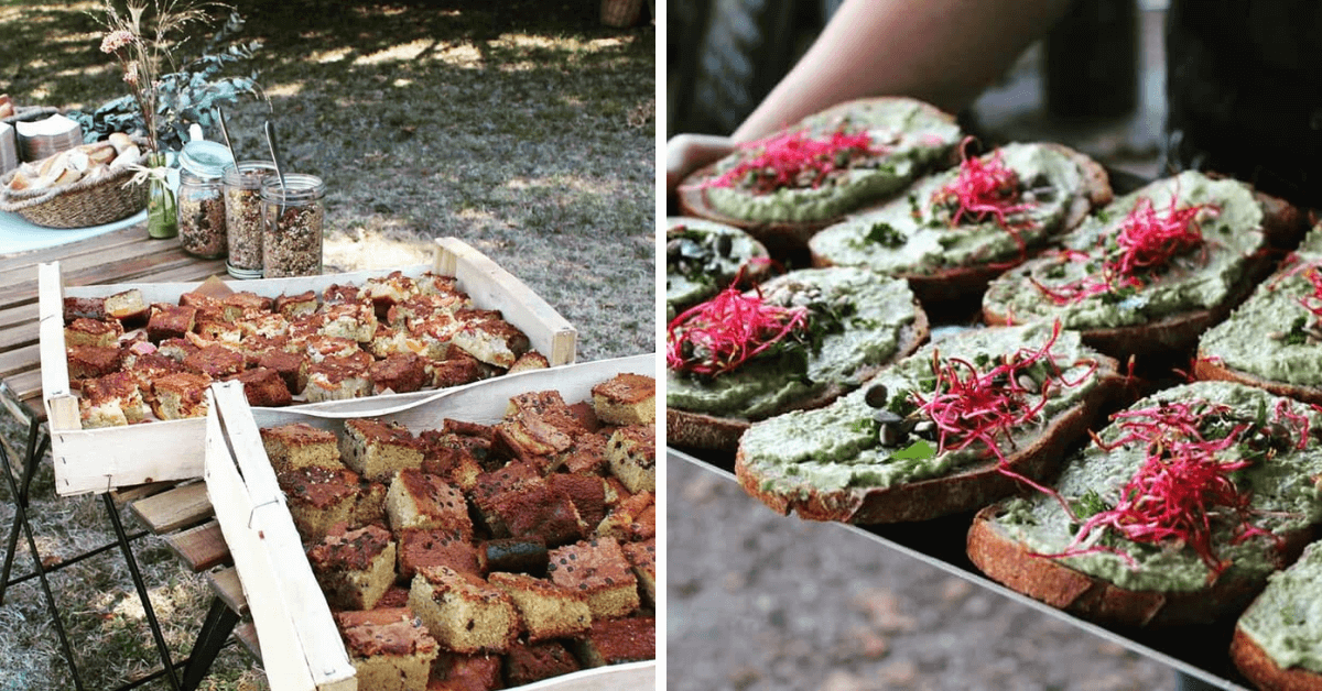 Toast apéro végétariens et colorés