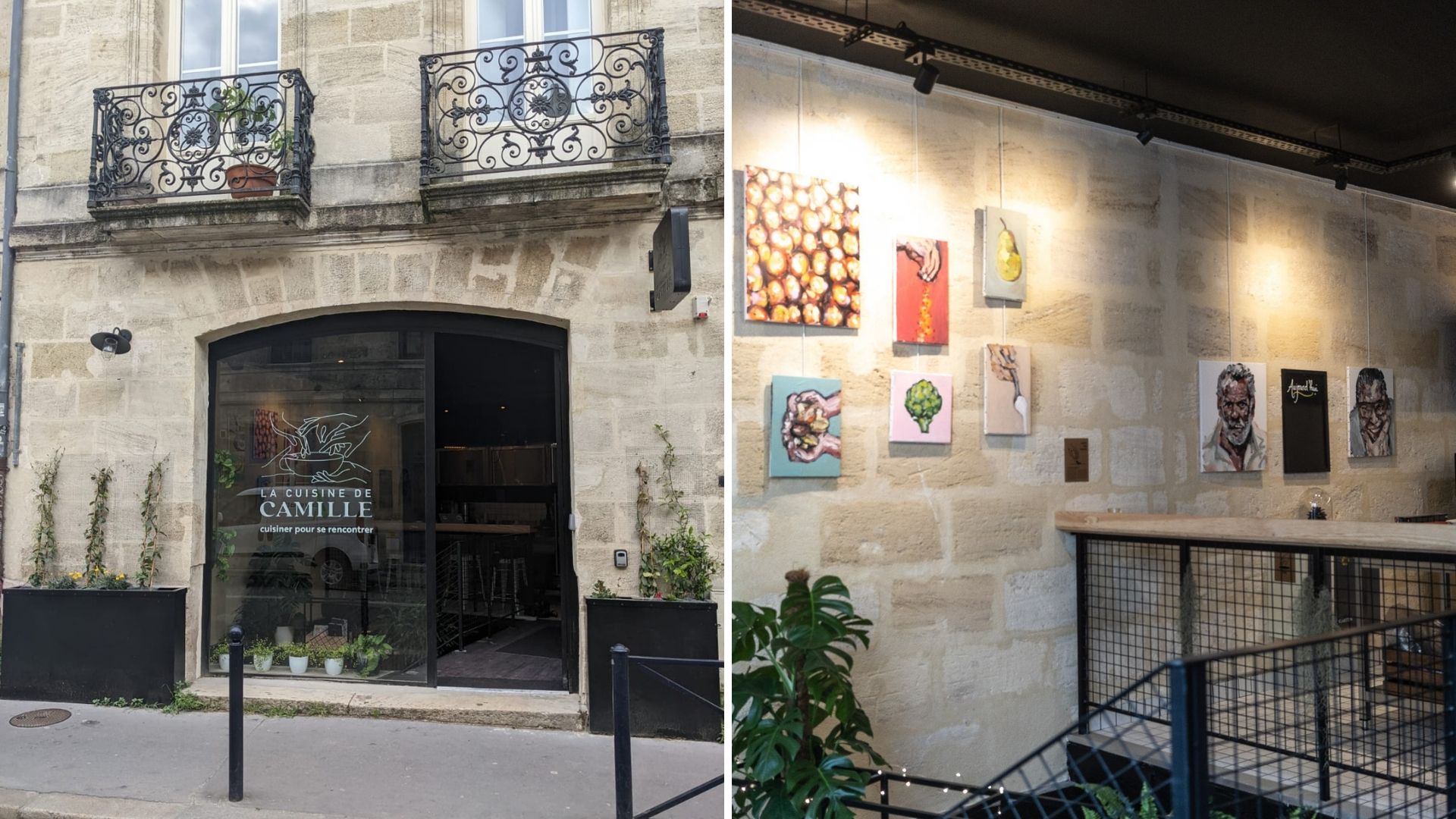 devanture de la cuisine de Camille