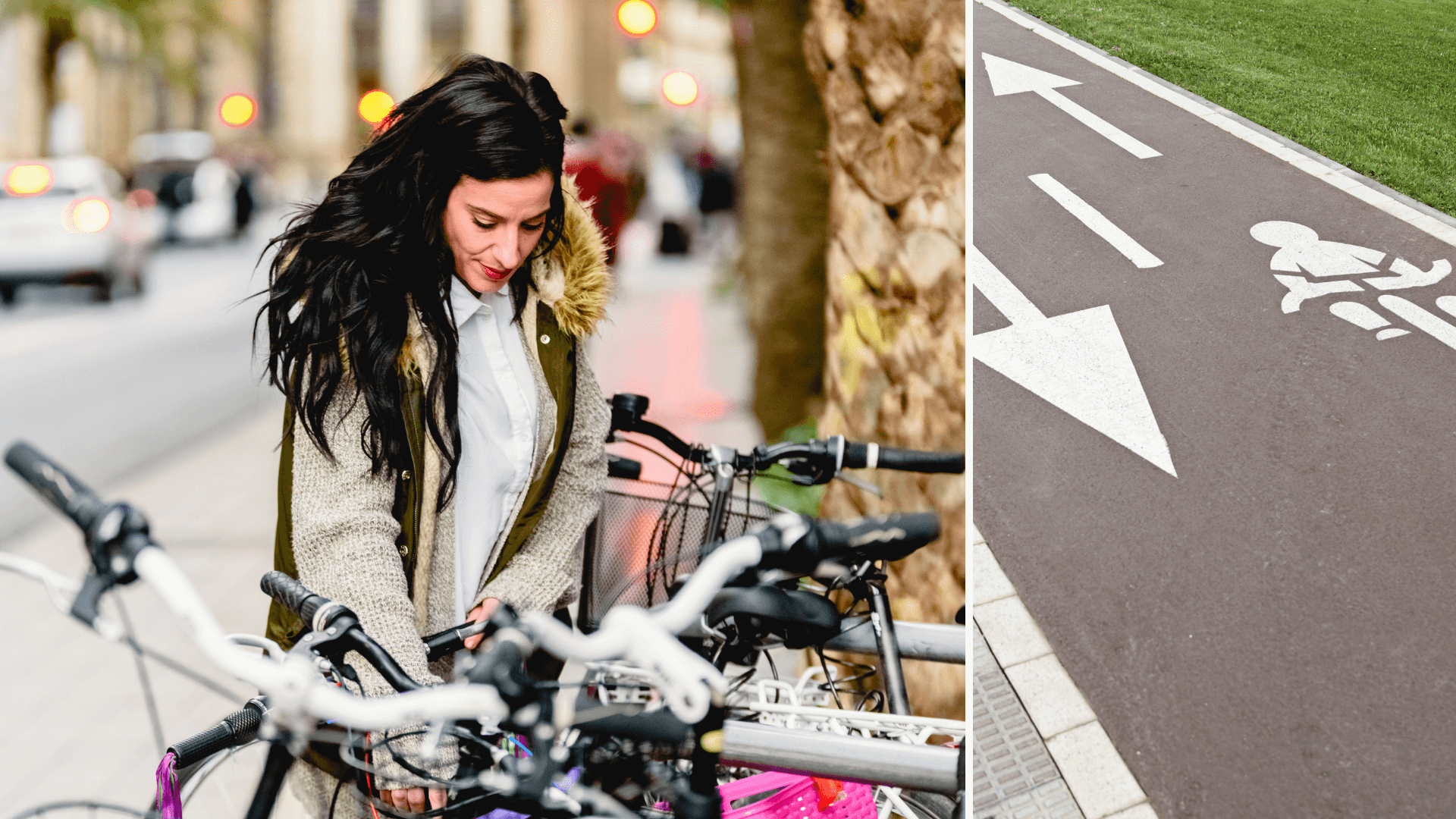 dame qui fait du vélo