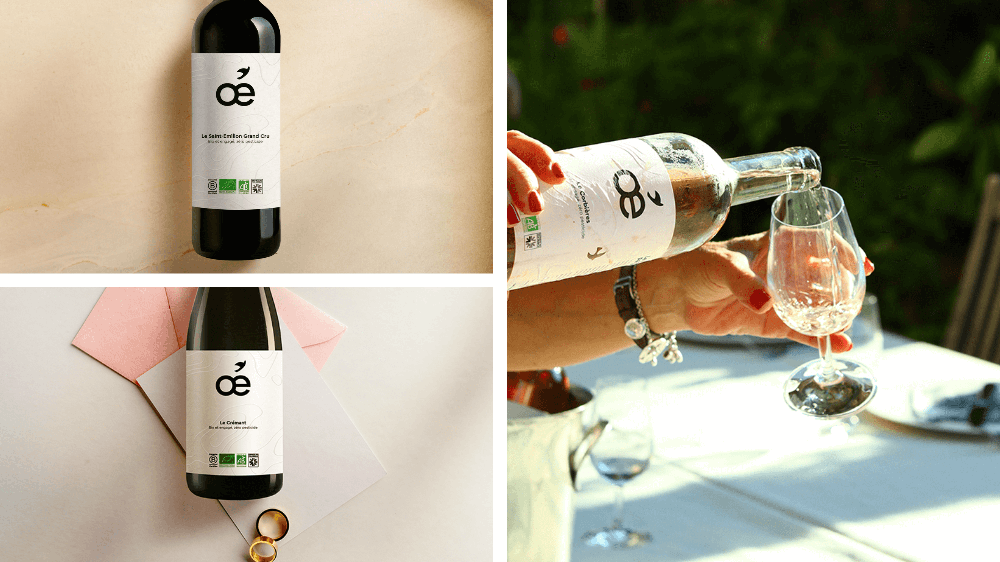 Vin écologique zéro déchet fait en France