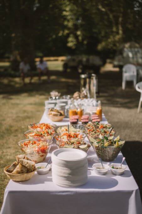 buffet pour garden party par coloc 2 chefs