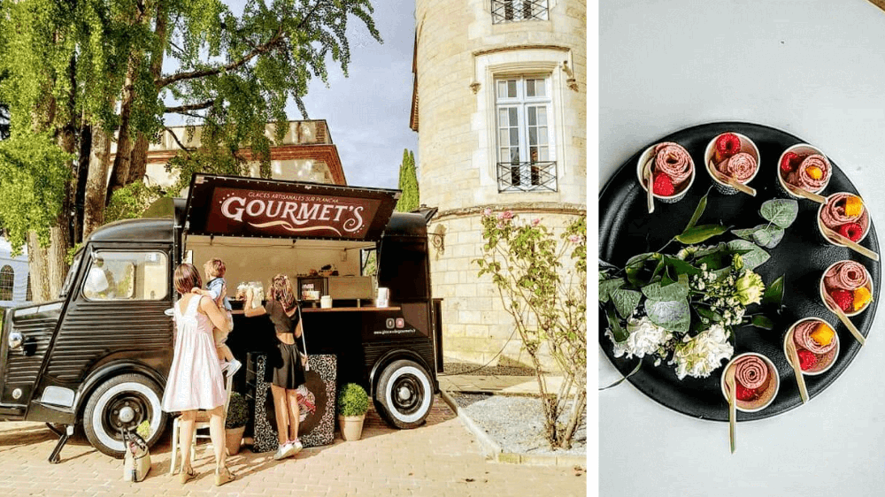 Animation mariage écologique et originale truck de glaces