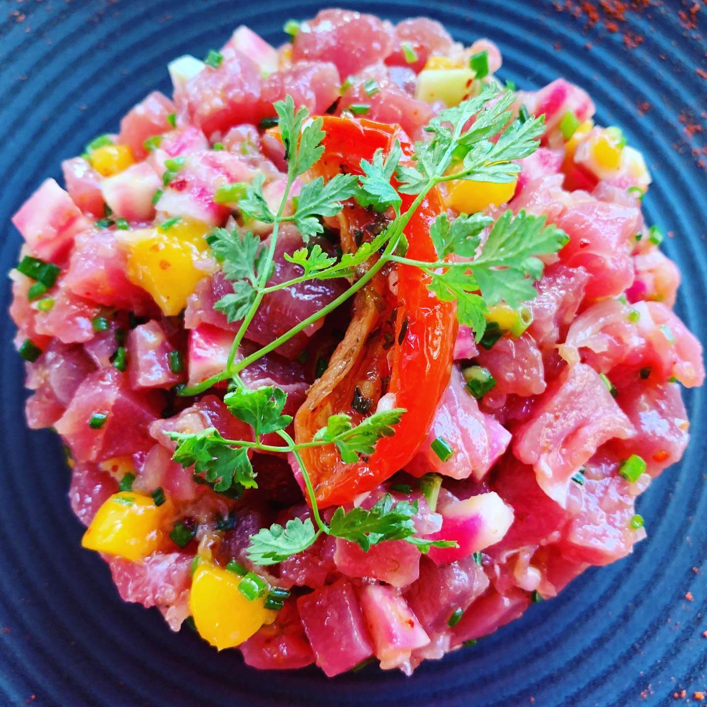 assiette steak tartare fait par le chef a domicile les diners de lea