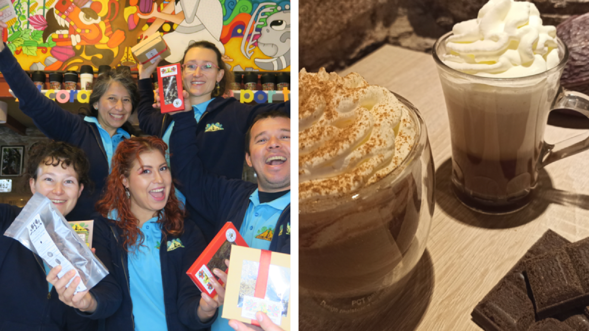 photo d'un chocolat chaud avec une équipe 