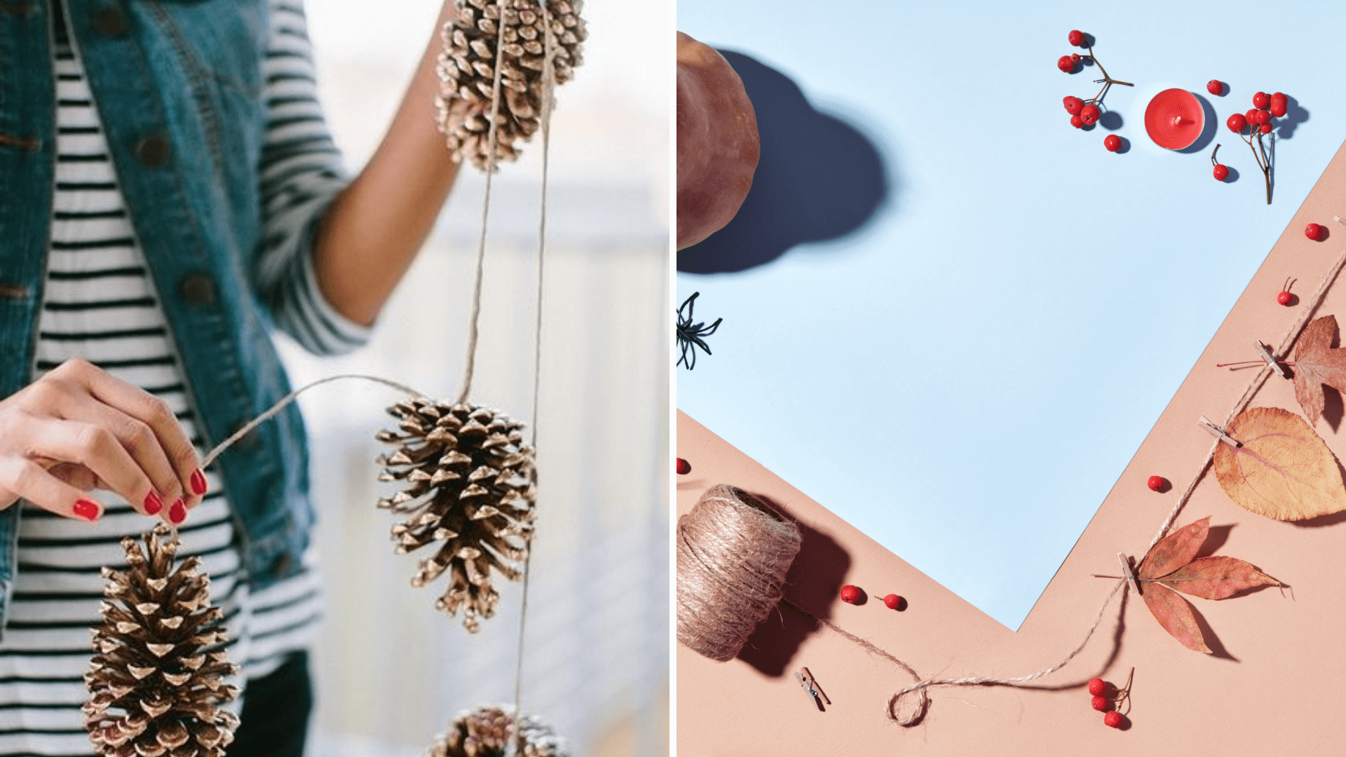 Guirlandes pommes de pin