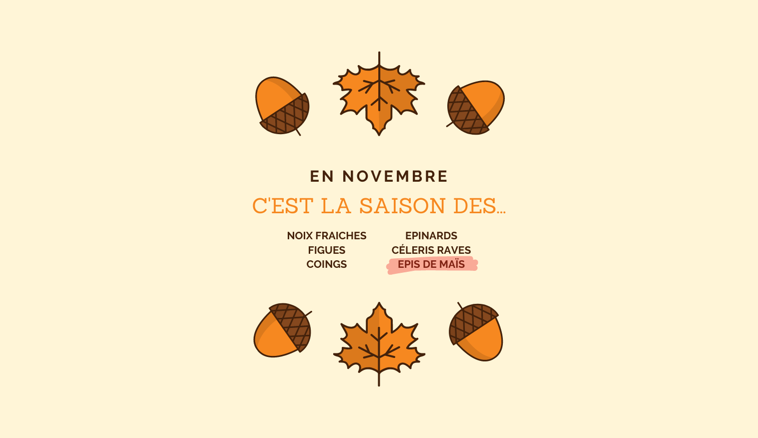 C'est la saison de ...