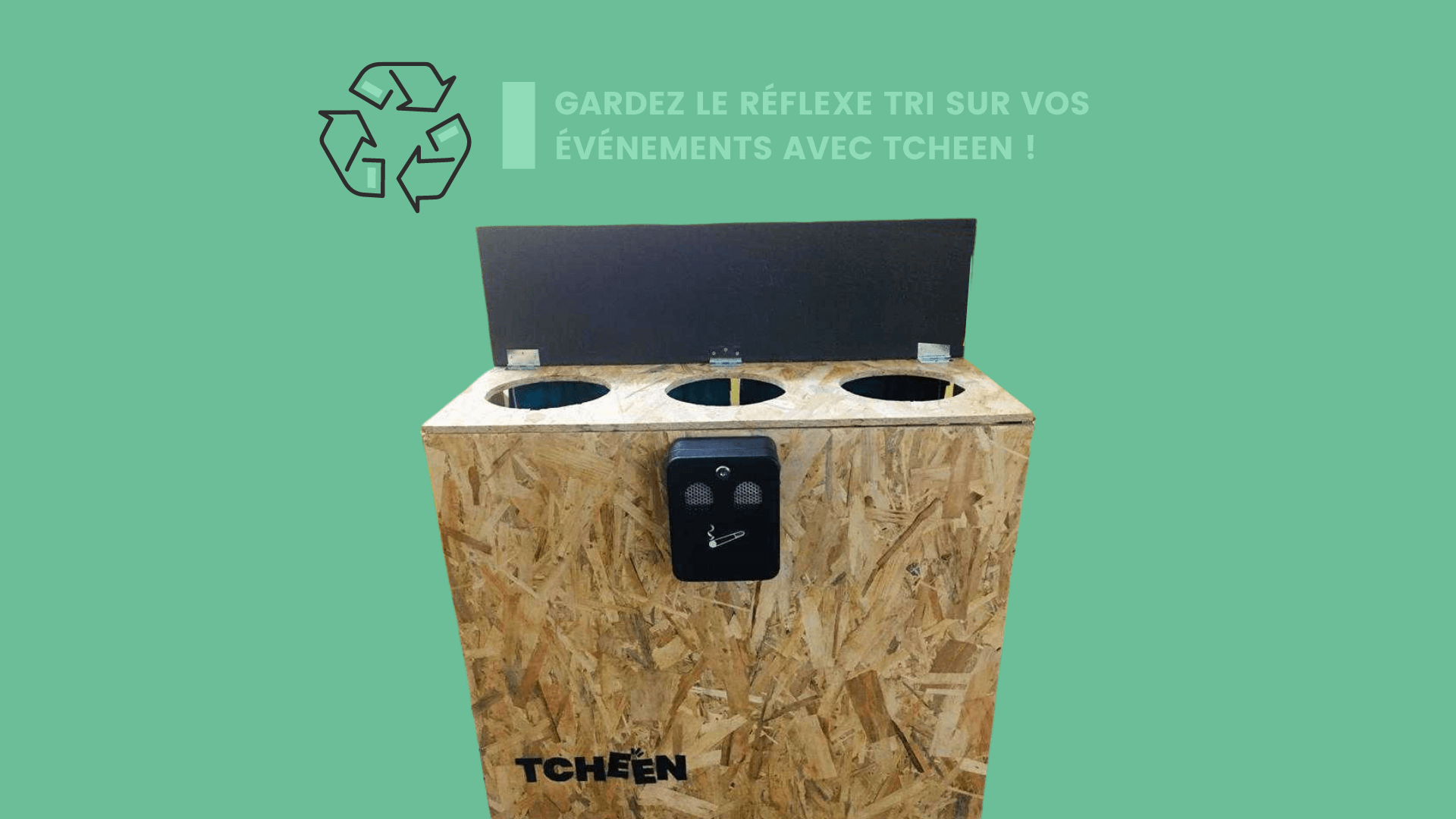 Poubelle de tri événement