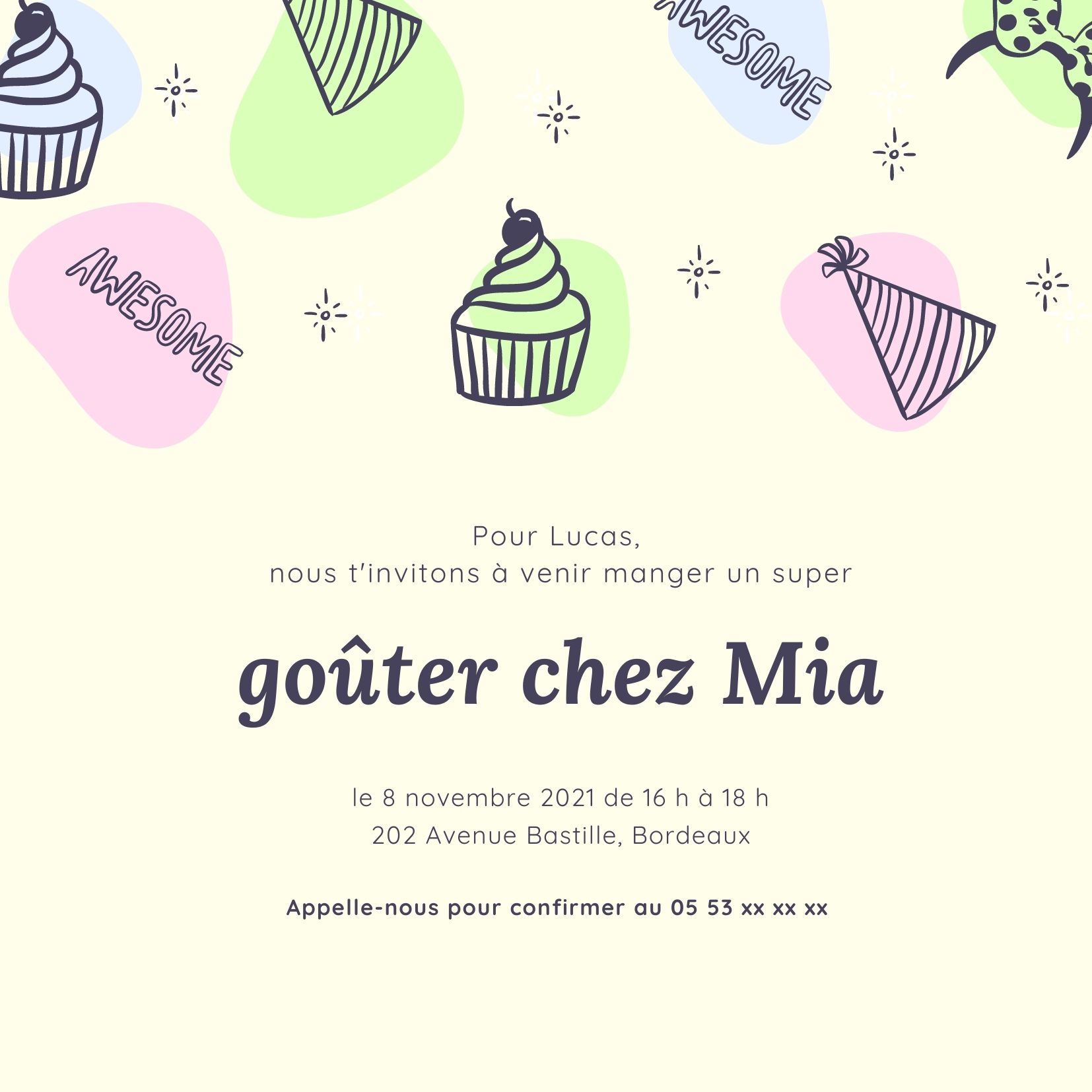 idee invitation pour fete pour enfants