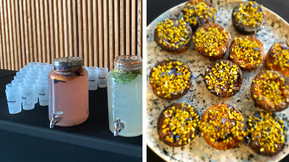 Eaux infusées et pieces cocktail